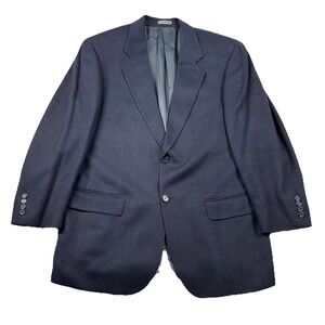 Arnold Brant Blazer Mens 42 Camel Hair Loro Piana Navy Blue Sports Coat Jacket